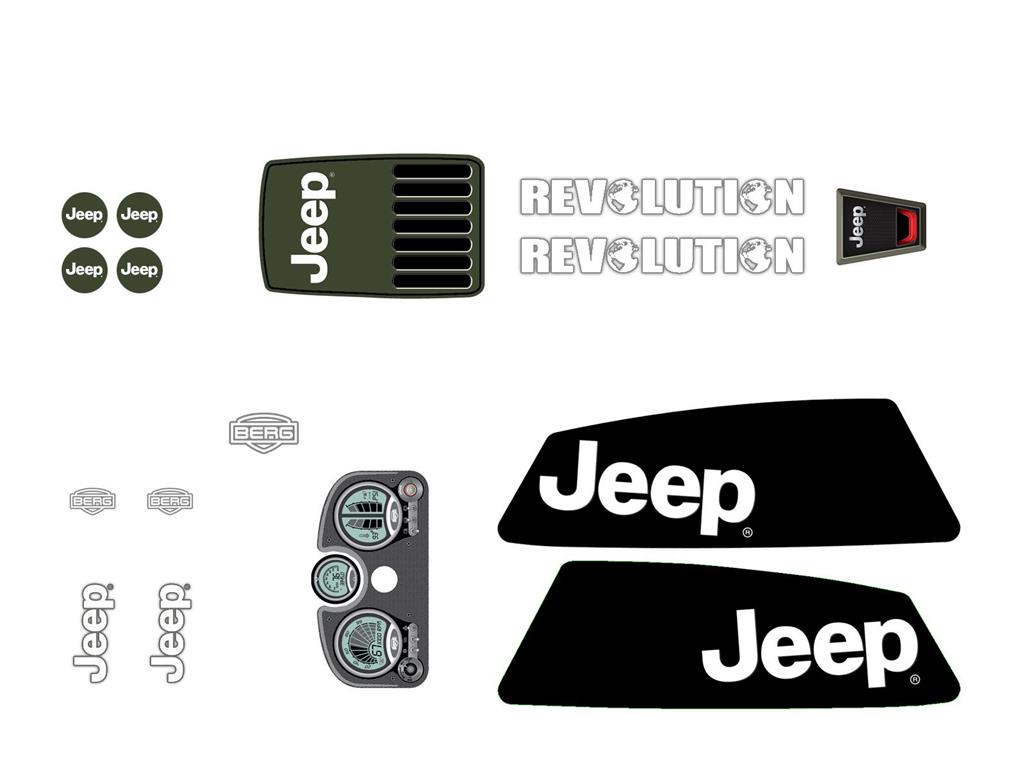 Набор наклеек для Jeep Revolution