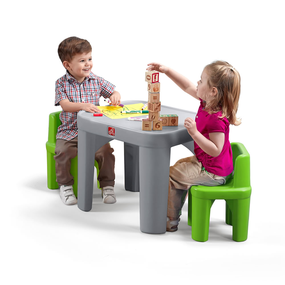 детский стол и стулья edu play