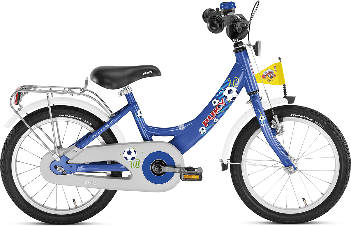 Двухколесный велосипед Puky ZL 16-1 Alu 4222  blue football синий