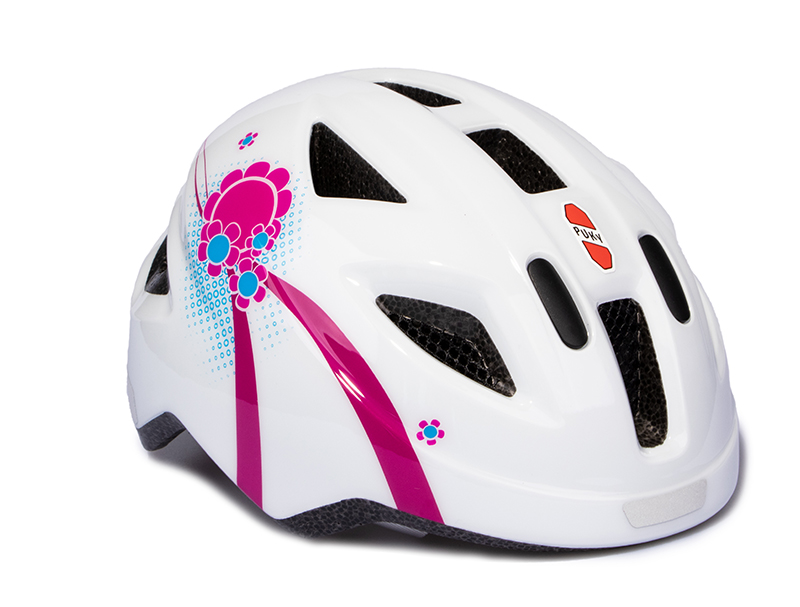 Шлем Puky S (45-51) 9593 white/pink белый/розовый
